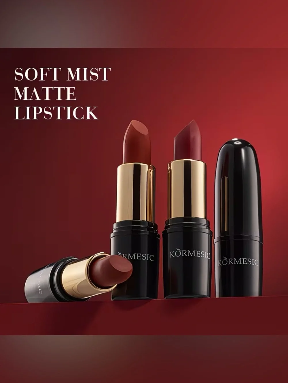 KORMESIC Soft Mist Matte Lipstick BNIB Velvet Long Lasting Lip Color Bundle New